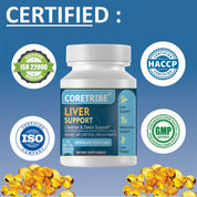 Coretribe Ayurvedic Liver Detox & Cleanse Softgels with Arka Pushpa & Kshupa Swarasa Siddha Tila Taila | Healthcare Support for Liver Wellness, Digestive Health | 10 Count