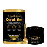 Pure Himalayan Shilajit Resin by Coretribe, a natural mineral resin to support optimal health, rich in antioxidant minerals and fulvic acid.