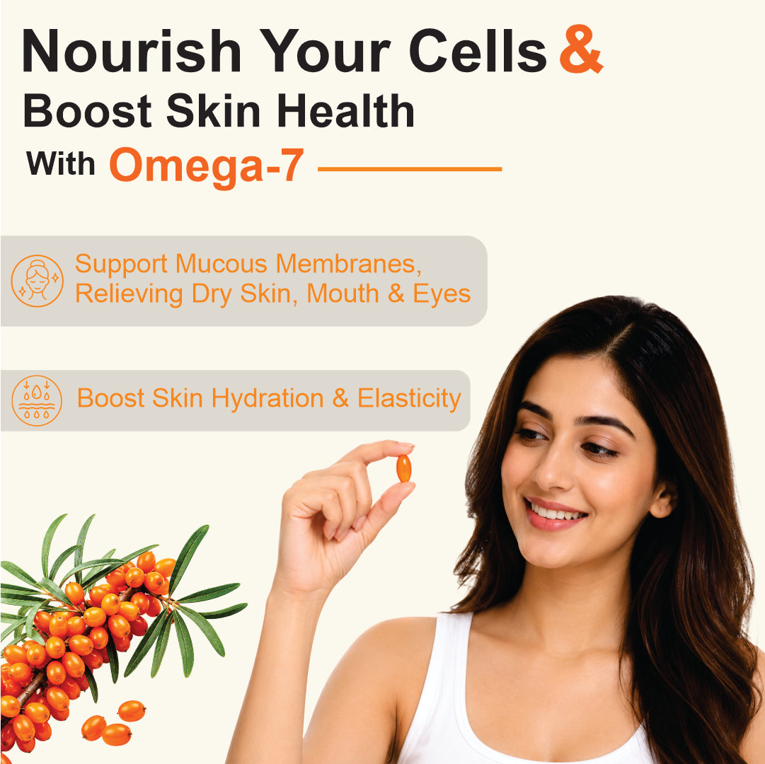 Coretribe Whole Berry Sea Buckthorn Oil Softgels, 1000 mg, 60 Count, Omega 3-6-7-9 Fatty Acid Dietary Supplement for Skin, Hair & Daily Wellness Support