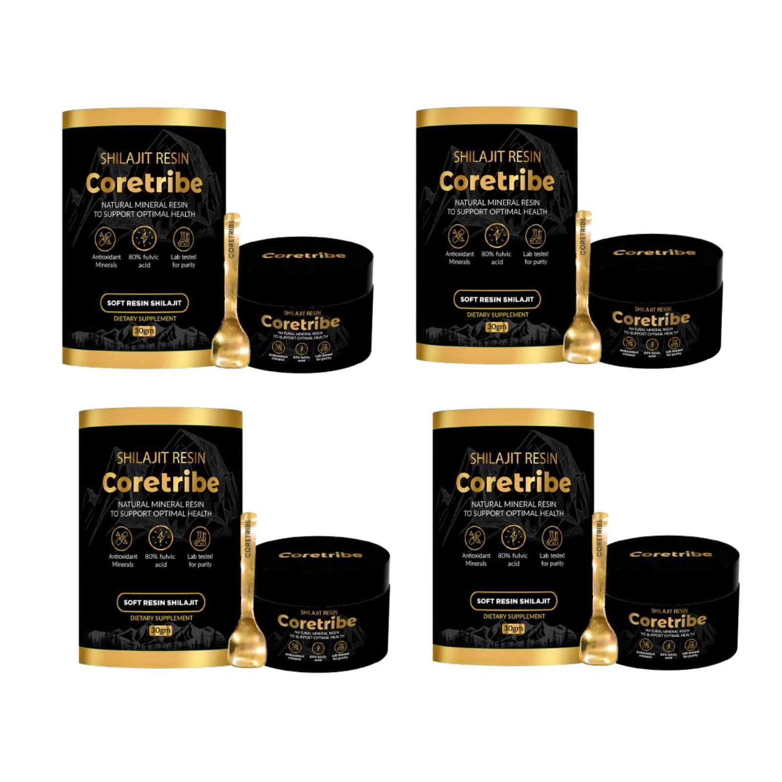 Coretribe ® Pure Himalayan Shilajit Resin 30g Pack