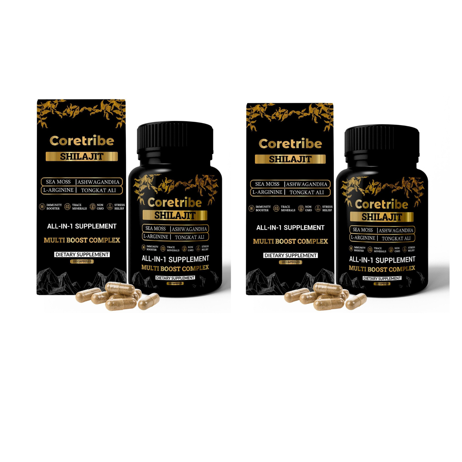 CoreTribe Shilajit Capsules with Sea Moss & Ashwagandha