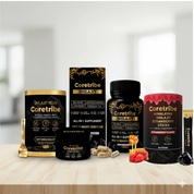 CoreTribe® Shilajit Bundle Pack of 3 – Pure Himalayan Shilajit Resin+Capsules + Honey Sticks for Daily Energy & Wellness