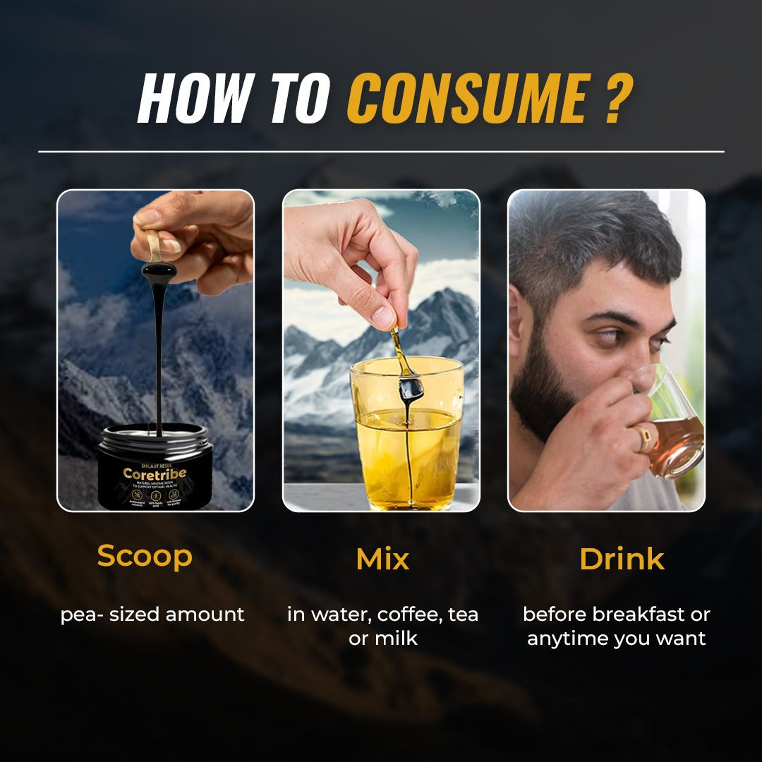 Coretribe ® Pure Himalayan Shilajit Resin 30g Pack