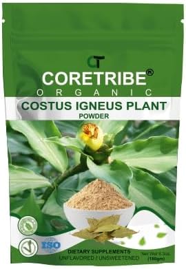 CoreTribe Costus Igneus Leaf Powder | 180g Pure Herbal Powder | Traditional Wellness Support | Non-GMO | Vegan